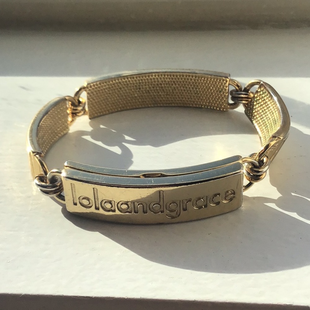 Lola and grace logo Swarovski crystal bracelet